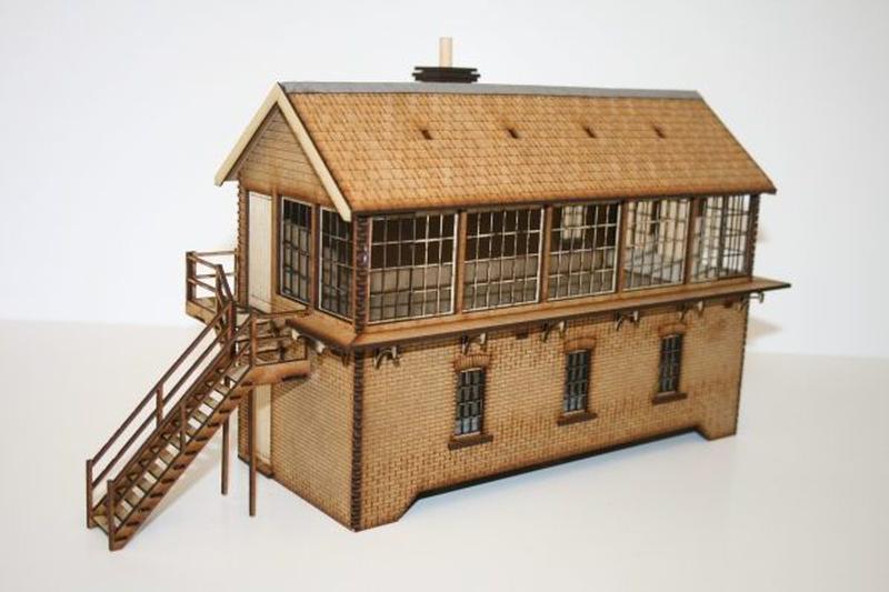 Fine Scale O Gauge Large Signal Box (Left Hand)